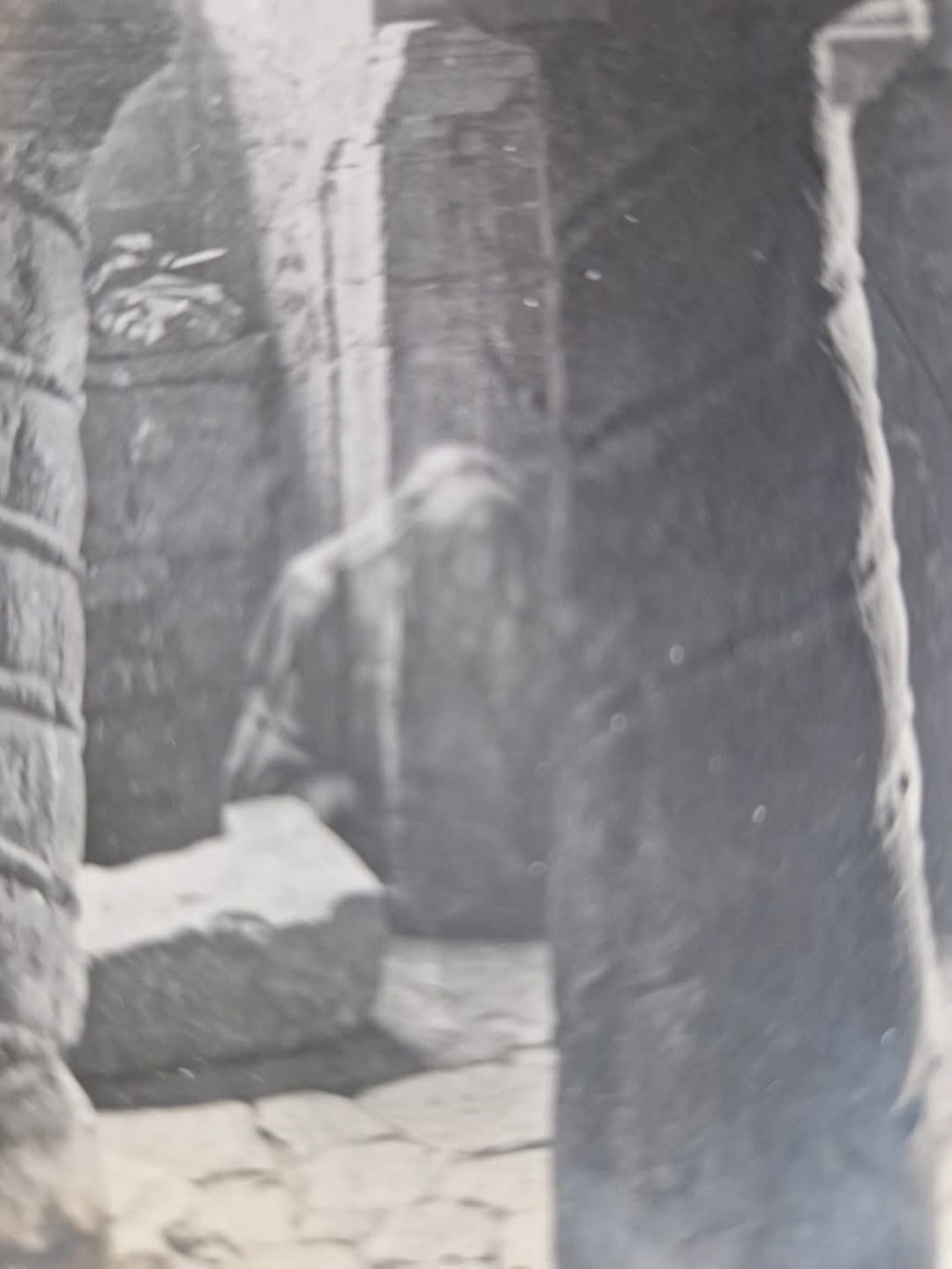Old Photograph of a Ghost caught in the Crypt of The Church of St Wystan,&nbsp;Repton?